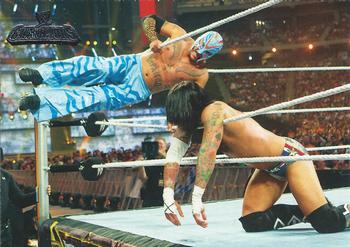 2011 Topps WWE Champions #6 Rey Mysterio Defeats CM Punk Front