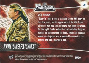 2011 Topps WWE Champions #70 Jimmy Superfly Snuka Back