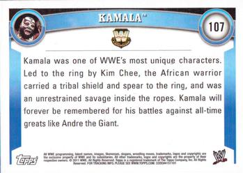 2011 Topps WWE #107 Kamala Back