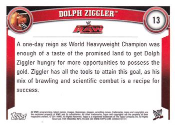 2011 Topps WWE #13 Dolph Ziggler Back