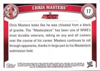 2011 Topps WWE #17 Chris Masters Back