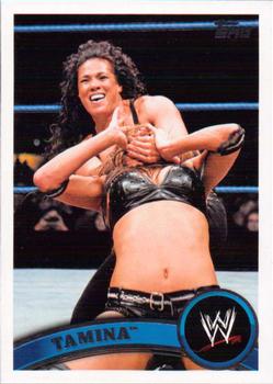 2011 Topps WWE #24 Tamina Front
