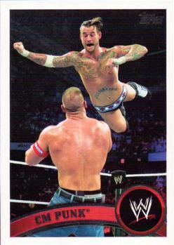 2011 Topps WWE #25 CM Punk Front