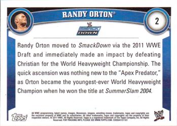 2011 Topps WWE #2 Randy Orton Back