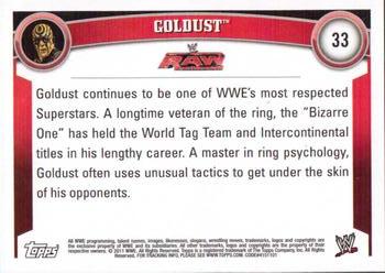 2011 Topps WWE #33 Goldust Back