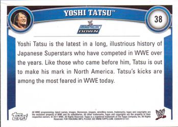 2011 Topps WWE #38 Yoshi Tatsu Back