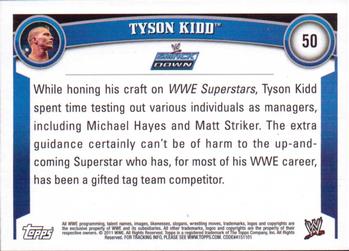 2011 Topps WWE #50 Tyson Kidd Back