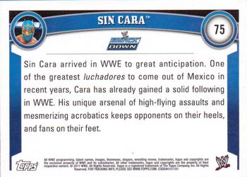 2011 Topps WWE #75 Sin Cara Back