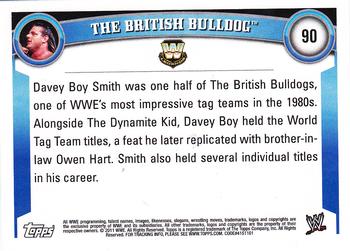 2011 Topps WWE #90 The British Bulldog Back