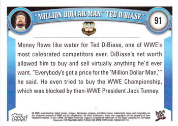2011 Topps WWE #91 Million Dollar Man Back