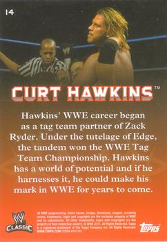 2011 Topps WWE Classic #14 Curt Hawkins Back