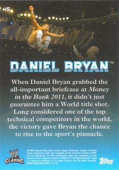 2011 Topps WWE Classic #15 Daniel Bryan Back