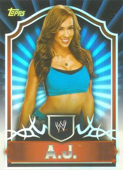 2011 Topps WWE Classic #1 A.J. Front