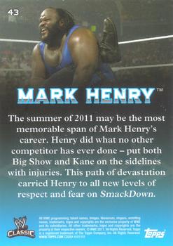 2011 Topps WWE Classic #43 Mark Henry Back