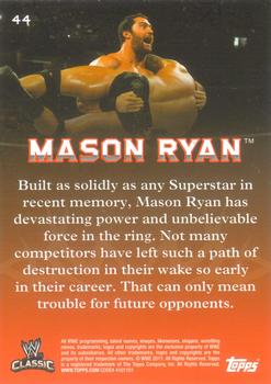 2011 Topps WWE Classic #44 Mason Ryan Back