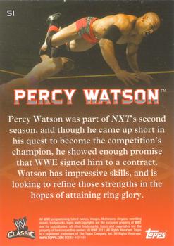 2011 Topps WWE Classic #51 Percy Watson Back