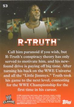 2011 Topps WWE Classic #53 R-Truth Back