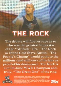 2011 Topps WWE Classic #57 The Rock Back