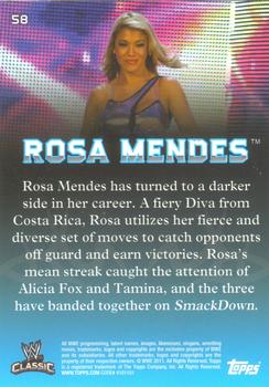 2011 Topps WWE Classic #58 Rosa Mendes Back
