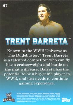 2011 Topps WWE Classic #67 Trent Barreta Back