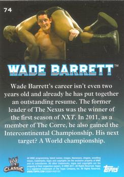 2011 Topps WWE Classic #74 Wade Barrett Back
