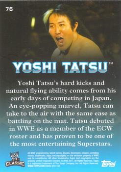 2011 Topps WWE Classic #76 Yoshi Tatsu Back