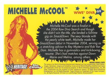 2006 Topps Heritage Chrome WWE #69 Michelle McCool Back