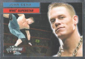 2006 Topps Heritage Chrome WWE #1 John Cena Front