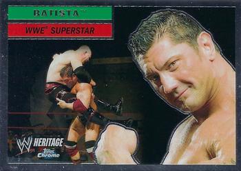 2006 Topps Heritage Chrome WWE #2 Batista Front