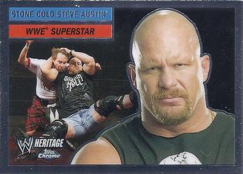 2006 Topps Heritage Chrome WWE #11 Stone Cold Steve Austin Front