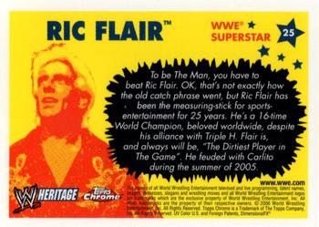 2006 Topps Heritage Chrome WWE #25 Ric Flair Back