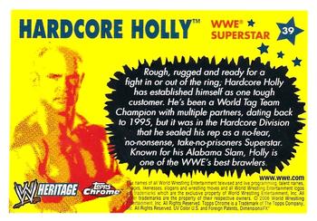 2006 Topps Heritage Chrome WWE #39 Hardcore Holly Back