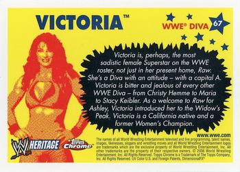 2006 Topps Heritage Chrome WWE #67 Victoria Back
