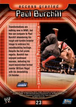 2006 Topps WWE Insider #23 Paul Burchill  Back