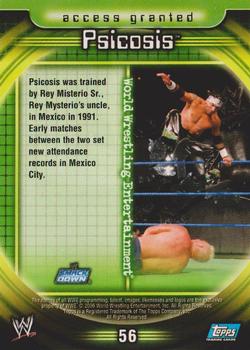 2006 Topps WWE Insider #56 Psicosis  Back