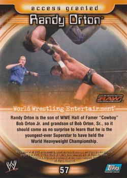 2006 Topps WWE Insider #57 Randy Orton  Back