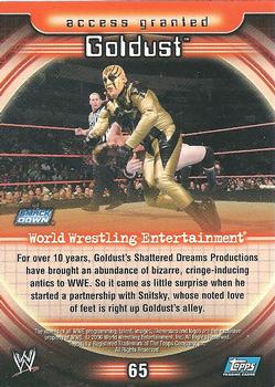 2006 Topps WWE Insider #65 Goldust  Back