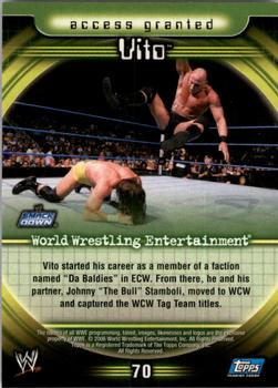 2006 Topps WWE Insider #70 Vito  Back