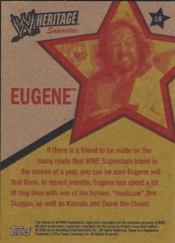 2006 Topps Heritage II WWE #18 Eugene  Back