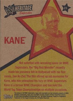 2006 Topps Heritage II WWE #21 Kane  Back