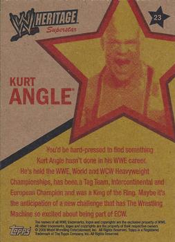 2006 Topps Heritage II WWE #23 Kurt Angle  Back