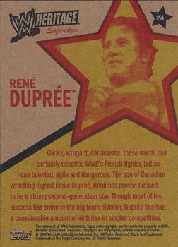 2006 Topps Heritage II WWE #24 Rene Dupree Back