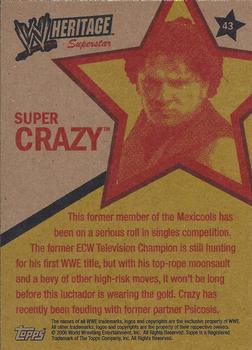 2006 Topps Heritage II WWE #43 Super Crazy  Back