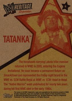 2006 Topps Heritage II WWE #4 Tatanka  Back