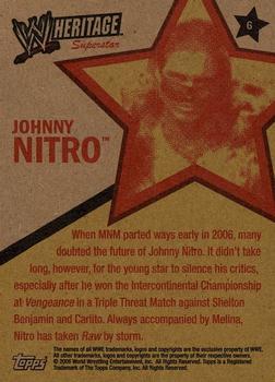 2006 Topps Heritage II WWE #6 Johnny Nitro  Back