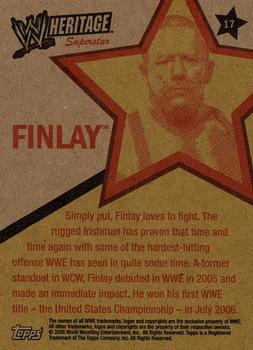 2006 Topps Heritage II WWE #17 Finlay  Back