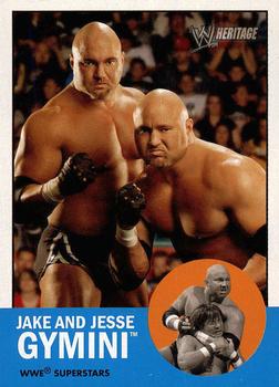 2006 Topps Heritage II WWE #20 Jake and Jesse Gymini  Front