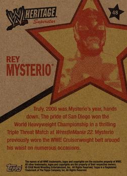 2006 Topps Heritage II WWE #48 Rey Mysterio  Back