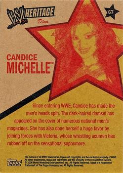 2006 Topps Heritage II WWE #67 Candice Michelle  Back