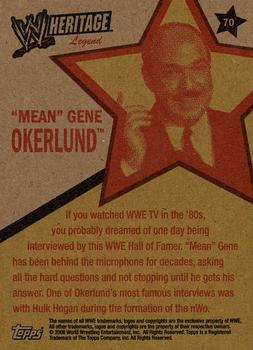 2006 Topps Heritage II WWE #70 Mean Gene Okerlund  Back
